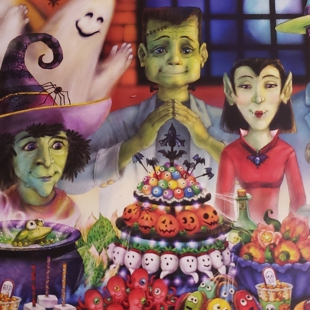 NEW- Monster Banquet 550 Piece Puzzle - Picture 2 of 3